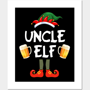 Uncle Elf Funny T shirt Family Christmas Posters and Art